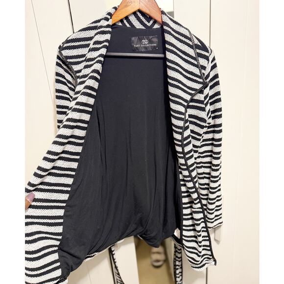 Tart Collections Black White Striped Belted Cardigan Women’s XS - Picture 5 of 13